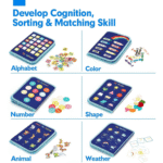 Montessori Busy Board Toy – Educational Learning Toy for Toddlers Ages 1-3 - Image 2