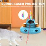 4 in 1 Indoor Interactive Cat Toy with Laser & Retractable Feather Wand - Image 3