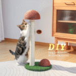 2-Pack Mushroom Cat Scratching Posts – 19" Sisal Scratcher for Kittens & Small Cats - Image 7