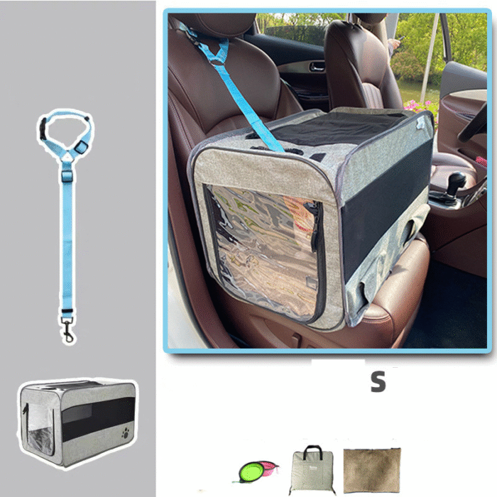 Portable Pet Travel Carrier Bag – Foldable with Safety Zippers - Image 2