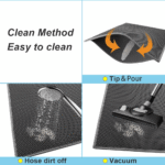 Kitty Cat Litter Mat – Double Layer Honeycomb, Waterproof, Non-Slip, Washable - Image 8