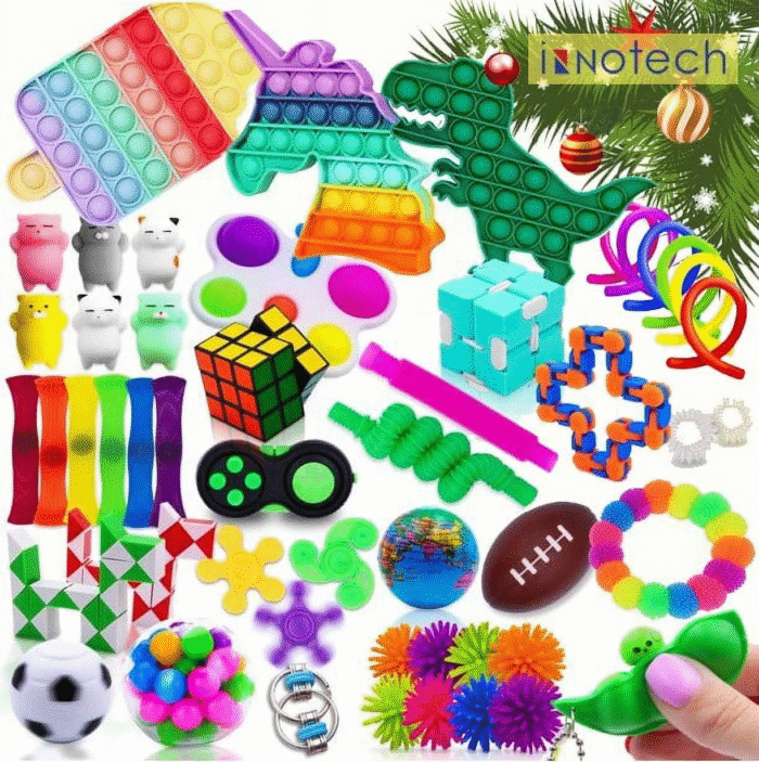 6-Pack Push Pop Fidget Toys – Anti-Anxiety Bubble Pop Stress Relievers, Silicone - Image 15