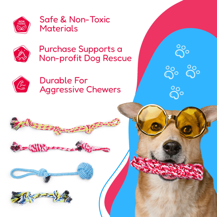 11-Pack Dog Rope Toys – Teething Toys for Small & Medium Dogs - Image 10