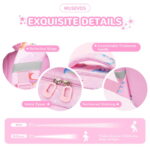 Kawaii Printed School Backpack – Lightweight, Waterproof, Pink Unicorn Design - Image 3