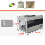 Portable Pet Travel Carrier Bag – Foldable with Safety Zippers - Image 6