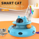 4 in 1 Indoor Interactive Cat Toy with Laser & Retractable Feather Wand - Image 11
