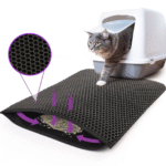 Kitty Cat Litter Mat – Double Layer Honeycomb, Waterproof, Non-Slip, Washable - Image 2