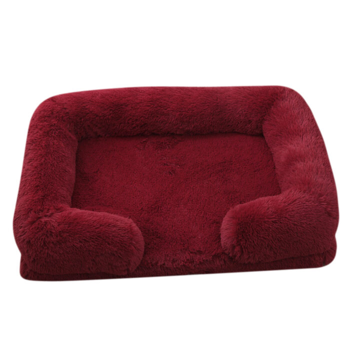 Plush round Pet Bed Dog Bed Winter - Image 12