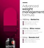 Berberine Supplement 1000Mg Weight Management, 60 Capsules - Image 6