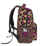 Hello Kitty Pink Leopard Backpack – Casual Laptop & School Travel Bag - Image 4