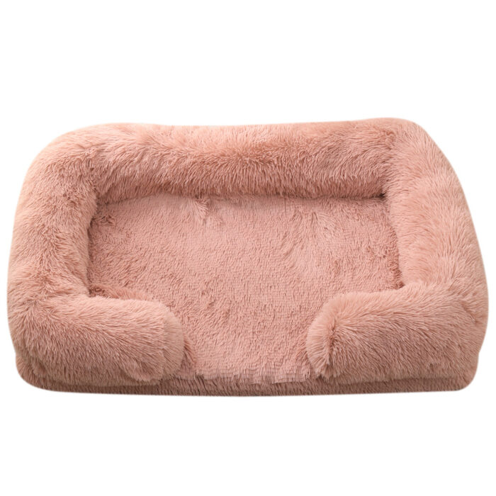 Plush round Pet Bed Dog Bed Winter - Image 5