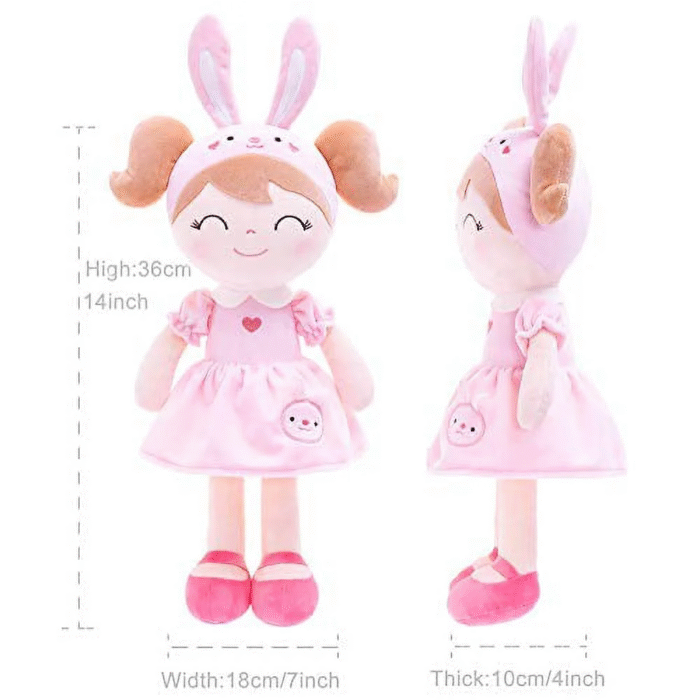 Soft Doll Baby Doll Girl Gifts Plush Bunny Dolls 14" with Gift Box - Image 2