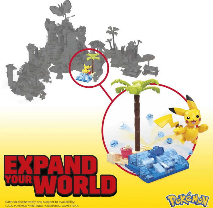 Pokemon Building Toy Kit Pikachu'S Beach Splash (79 Pieces) for Kids - Image 5