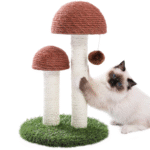 2-Pack Mushroom Cat Scratching Posts – 19" Sisal Scratcher for Kittens & Small Cats - Image 6