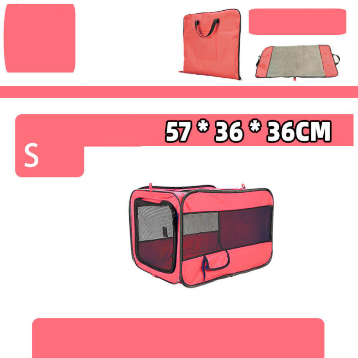 Portable Pet Travel Carrier Bag – Foldable with Safety Zippers - Image 4