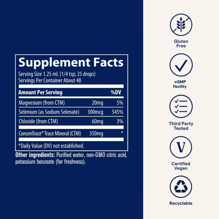 Ionic Selenium 300mcg Liquid Supplement – with Magnesium, Supports Immune & Thyroid Health, 2 Fl Oz - Image 3