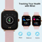 Smartwatch for Women – 1.69" Fitness Tracker, Call & Message Alerts, IP67 Waterproof (Gold/Pink) - Image 4