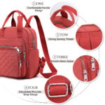 Backpack Purse for Women Fashion Designer Travel Large Ladies Handbags - Image 5