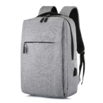 Gray Laptop Backpack 15.6 Inch, Business Slim Durable Laptops Travel Backpacks with USB Charging Port