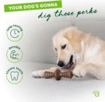 Zaggler Rolling Dog Chew Toy for Aggressive Chewers, Real Bacon, Made in USA, Giant - Image 3