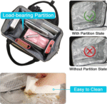 Lunch Backpack, Insulated Cooler Backpack Laptop Backpack Lunch Box Bag Travel Backpack for Women - Image 5