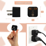 2P UK to US Plug Adapter, Universal Plug Adapter Plug - Image 3