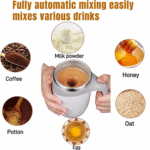 Automatic Magnetic Stirring Coffee Mug, New Magnetic Coffee Stirrer Mug for Milk Self Stirring Mug with Lid, Automatic Coffee Cup Stirrer Auto Stirring Coffee Mug - Image 3