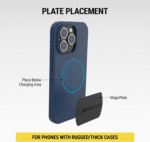 MAGRKSRI Magicmount Replacement Metal Plate Kit for Phone, Metal Plates for Magnetic Mount Cell Phone Holder for Car, Universal with All Devices and Phone Case, Silver - Image 4