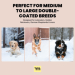 Dog Brush for Shedding - Large, Blue, 2-In-1 - Deshedding Dog Grooming Brush & Undercoat Rake with Dematting Comb for Medium to Large Double Coated - Image 6