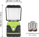 , Waterproof Tent Light with 4 Light Modes, Camping Essentials, Portable Lantern Flashlight for Camping, Emergency Light, Power Outages, Not Rechargeable - Image 3