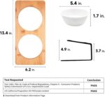 Elevated Cat Ceramic Bowls, Small Dog 15° Tilted Raised Food Feeding Dishes - Image 4