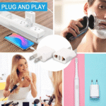 6 Pack European to US Plug Adapter, Plug Adapter European to American, EU to US Plug Adapter, 220V to 110V Adapter Plug for Travel, Europe to American Canada Mexico Power Plug Converter (Type A) - Image 5