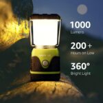 , Waterproof Tent Light with 4 Light Modes, Camping Essentials, Portable Lantern Flashlight for Camping, Emergency Light, Power Outages, Not Rechargeable - Image 4