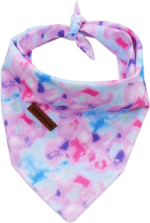 Bandana for Boy Girl Small Medium Large Dogs, Comfortable Bibs Scarf, Adjustable Square Kerchief