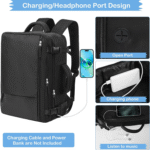 Extra Large Travel Backpack,Carry on Backpack,17 Inch Laptop Backpack,Hiking Backpack,School Bag,Black - Image 6