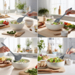 Grey Silicone Kitchen Utensils Set of 6, Non-Stick Heat-Resistant Silicone Kitchen Utensils Set with Steel Inner Core - Image 5