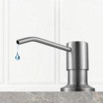 Soap Dispenser for Kitchen Sink, Built in Sink Soap Dispenser Lotion Dispenser with 17 Ounce Bottle, Stainless Steel Sink Soap Dispenser, Brushed Nickel - Image 6