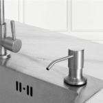 Soap Dispenser for Kitchen Sink, Built in Sink Soap Dispenser Lotion Dispenser with 17 Ounce Bottle, Stainless Steel Sink Soap Dispenser, Brushed Nickel - Image 2