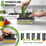 Vegetable Chopper Food Slicer, 15 in 1 Multi-Function Food Chopper for Onion, Veggie, Cheese Grater, Vegetables Cutter with Large Container, Kitchen Gadgets - Image 2