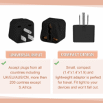 2P UK to US Plug Adapter, Universal Plug Adapter Plug - Image 8