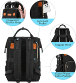 Lunch Backpack, Insulated Cooler Backpack Laptop Backpack Lunch Box Bag Travel Backpack for Women - Image 4