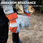 1-Pair Safety Leather Work Gloves - Image 3