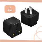 2P UK to US Plug Adapter, Universal Plug Adapter Plug - Image 2